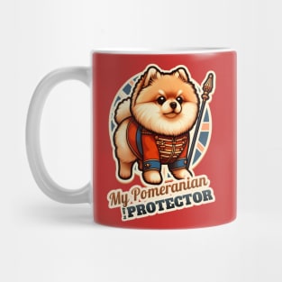 Pomeranian Queen's guard Mug